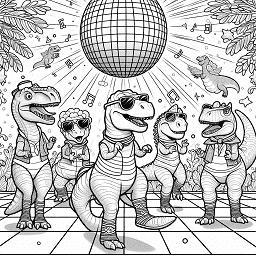 Dinosaur Disco Party