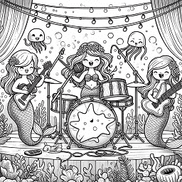 Mermaid Rock Band