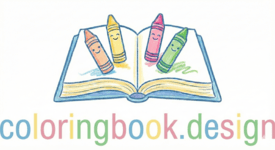 Coloring Book Design Logo